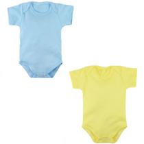 Body Criança Bebê Menino Menina KIT 3 Body Liso Infantil Nenem - Sambabys