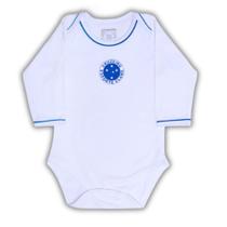 Body Cruzeiro Manga Longa Branco Oficial