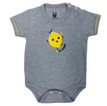Body curto bebê mescla estampado limão be happy