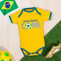 Body curto copa em suedine para bebê