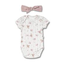 Body Curto Hug Com Faixa Kit Presente Quarto de Sofia Rosa Body Curto Hug Com Faixa Kit Presente Quarto de Sofia Rosa