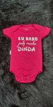 Body Curto para Bebê Temático Dinda