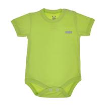 Body curto verde neon liso BB Básico