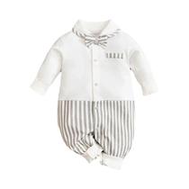 Body De Algodão Estilo Gentil Para Bebês Recém-Nascidos Com Mangas Longas Primavera Outono 0-18m Body De Algodão Estilo Gentil Para Bebês Recém-Nascidos Com Mangas Longas Primavera Outono 0-18m