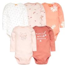 Body de Algodão para Bebê Manga Longa - Conjunto de Roupas de Natal para Meninas