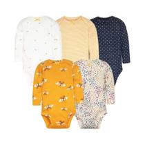 Body de Algodão para Bebê Manga Longa - Conjunto de Roupas de Natal para Meninas