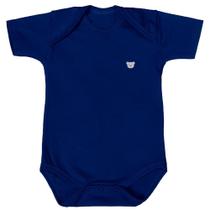 Body de Bebê Basic Manga Curta Marinho