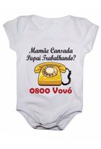 Body de bebê disque vovó Body de bebê disque vovó