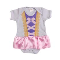Body de Bebê Fantasia da Princesa Rapuzel Halloween Body de Bebê Fantasia da Princesa Rapuzel Halloween