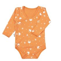 Body de bebê kimono minimalista noz cobre
