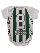 Body de Bebê Mesversario Manga Curta Time de Futebol 2 Meses Body de Bebê Mesversario Manga Curta Time de Futebol 2 Meses