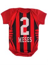Body de Bebê Mesversario Manga Curta Time de Futebol Com Mês Body de Bebê Mesversario Manga Curta Time de Futebol Com Mês