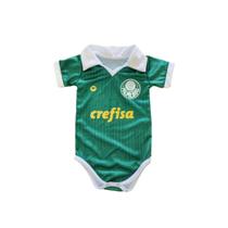 Body De Bebê Palmeiras Premium Camisa Polo Torcida Baby