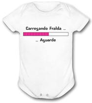 Body de bebê personalizado carregando frauda body infantil