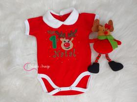 Body de bebê personalizado de Natal com saia