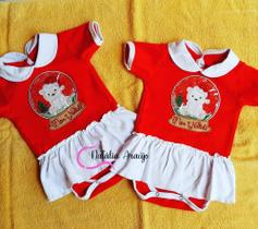 Body de bebê personalizado de Natal Ursinho