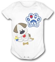 Body de bebê personalizado dog menino infantil masculino