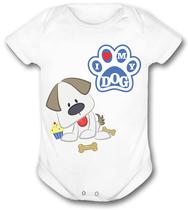 Body de bebê personalizado dog menino infantil masculino