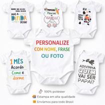 Body de Bebê Personalizado Frases, Para presentes e mesversario, infantil, roupa Bebe.