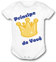 Body de bebê personalizado principe do vovô lançamento