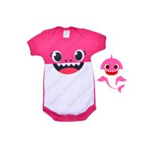 Body de Bebê Personalizado Temático baby shark