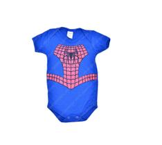 Body de Bebê Personalizado Temático homem aranha - Super Heróis