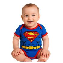 Body de Bebê Personalizado Temático Superman