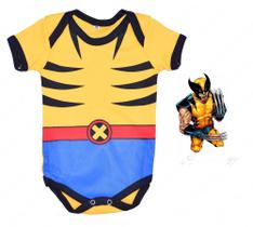 Body de Bebê Personalizado Temático Wolverine - Super Heróis