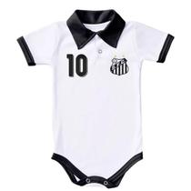 Body De Bebê Santos Camisa Polo Roupinha Time Futebol - Torcida Baby