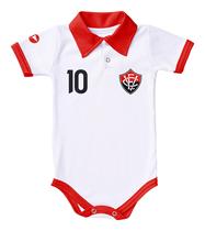 Body De Bebê Vitória Camisa Polo Torcida Baby Original