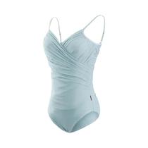 Body De Dança Com Decote Em V Plissado Para Mulheres, Roupas De Ginástica, Patinação, Bailarina,