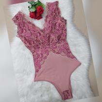 Body de Microfibra e renda