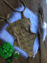 Body de onça alcinha