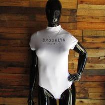 Body De Poliamida Brooklyn Com Fecho e Gola Olímpica - Espaço CK!