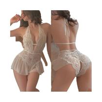 Body De Renda Sem Entrepernas, Lingerie Sexy Feminina, Sutiã Aberto Com Decote V Profundo, Roupa De