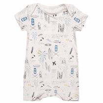Body de Sol Branco para Bebê Menino Tholokko Body de Sol Branco para Bebê Menino Tholokko