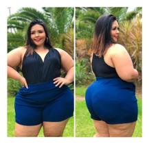 Body Decotado Plus Size Veste Até 50 Luxo