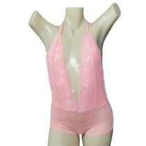Body Decote Sexy Frente Unica Rendado Costa Nua Sensual Lingerie Feminino Sofisticada