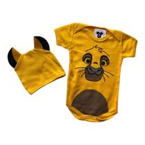 Body - DESENHO SIMBA + Touca - Unissex
