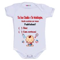 Body Divertido - Convite Padrinhos Bebê Body Divertido - Convite Padrinhos Bebê