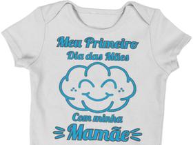 Body do Bebê Primeiro dia das Mães Chuva de Amor Branca Body do Bebê Primeiro dia das Mães Chuva de Amor Branca