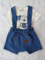 Body e bermuda com suspensorio