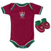 Body e Pantufa Fluminense Grená - Torcida Baby Body e Pantufa Fluminense Grená - Torcida Baby