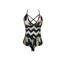 Body Estampada Com Decote Costas Lança Perfume