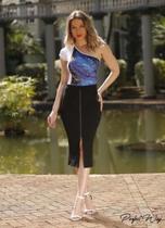 Body Estampado De Um Ombro Só Perfect Way - P Veste 36 Vida Fashion Boutique