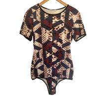 Body Estampado Manga Curta Lança Perfume