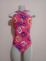 Body estampado Rosa com Bojo em Suplex Body estampado Rosa com Bojo em Suplex