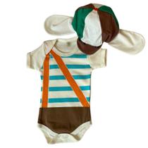 Body Fantasia De Bebê Chaves Com Boina - KidsBeHappy