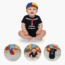Body Fantasia de Bebe Kiko Menino Chapeu Boina Body Fantasia de Bebe Kiko Menino Chapeu Boina