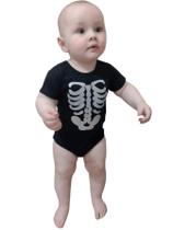 Body Fantasia Monstrinho Esqueleto Para Crianças Body Fantasia Monstrinho Esqueleto Para Crianças